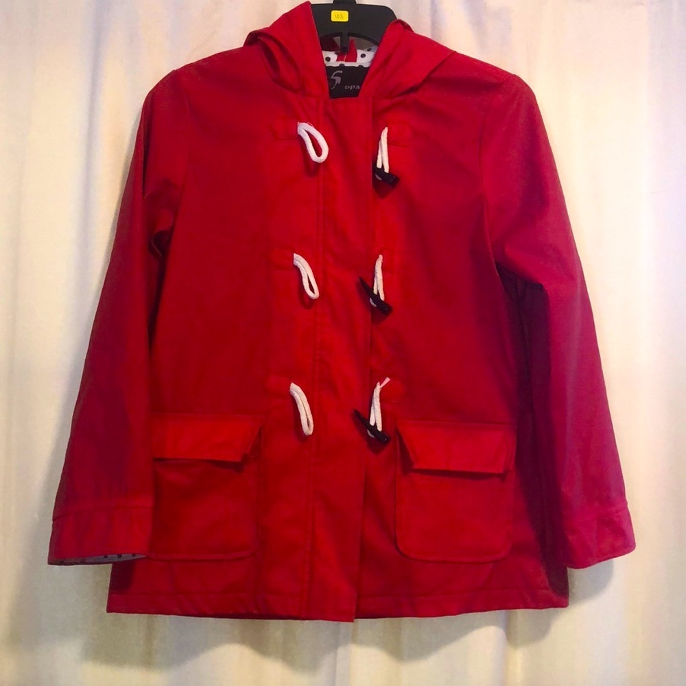 🔹 4 for $30 I5 Apparel Kid's Hooded Rain Slicker Jacket with Toggle